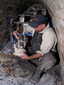 Nick unloading Christa's Teapot